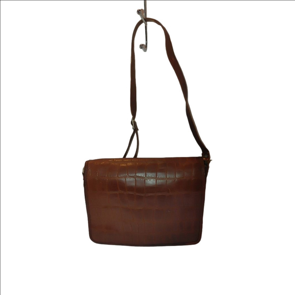 Sorpresa! Crocodile Embossed Messenger Bag